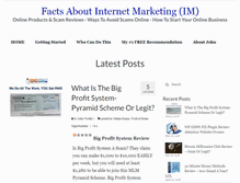 Tablet Screenshot of factsaboutinternetmarketing.com